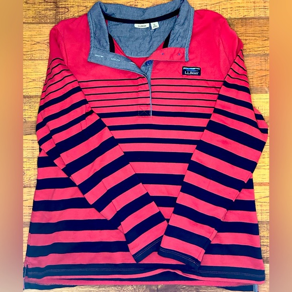 LL bean long sleeve rugby shirt size xl - Picture 1 of 6